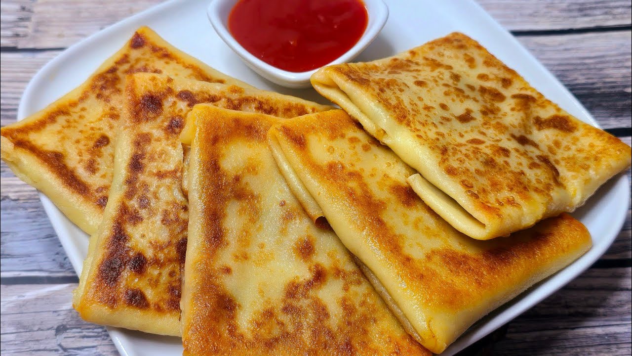 How To Make Chicken Tikka Crepes | Cheesy Chicken Tikka Recipe | Peri Peri Cheese Chicken Crepes ❤️