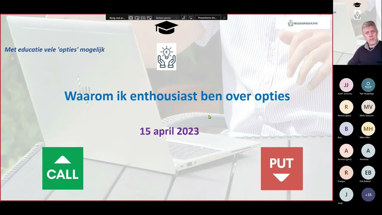 Webinar Waarom ik enthousiast ben over opties