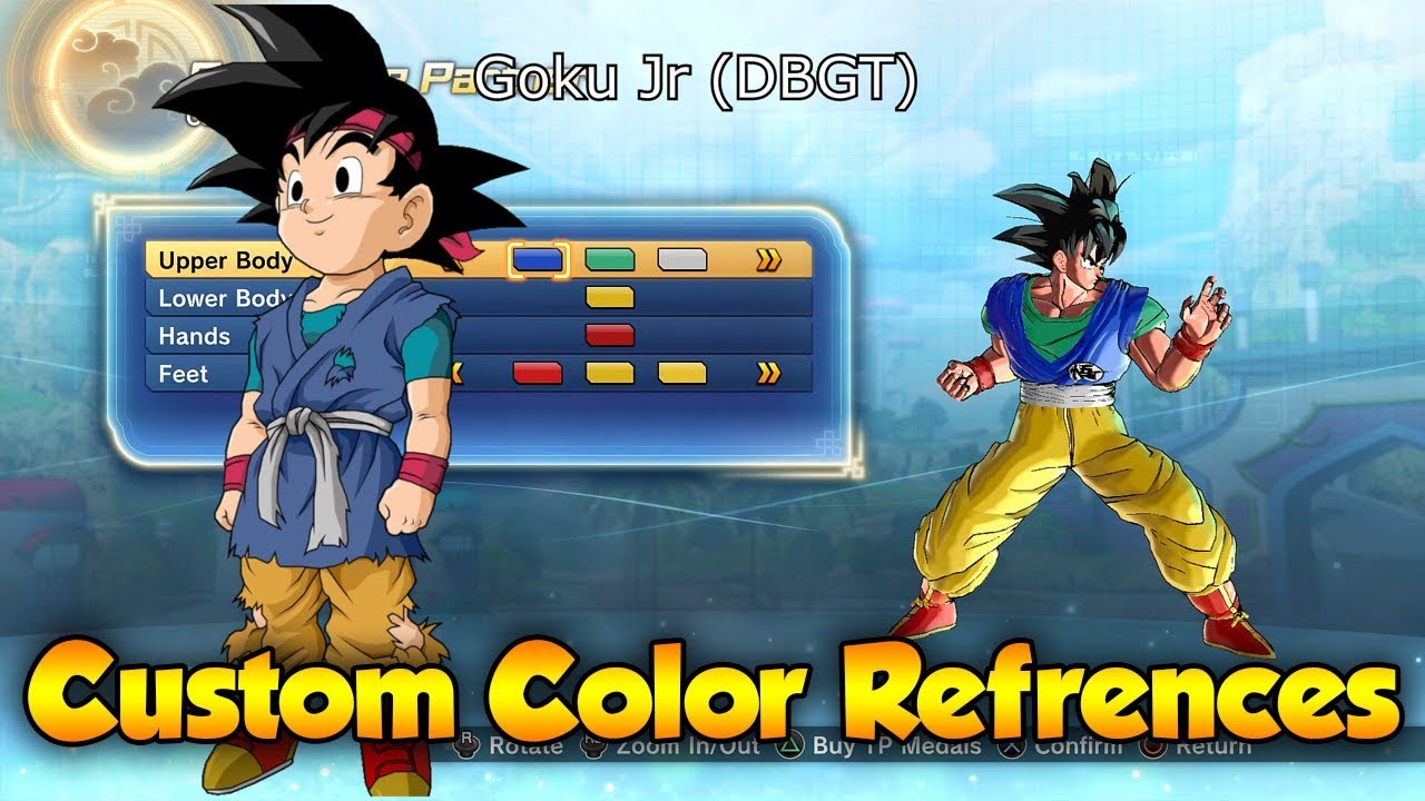 Xenoverse 2 Custom Character Color Reference! Goku Jr, Lord Chilled, Arlia Vegeta!