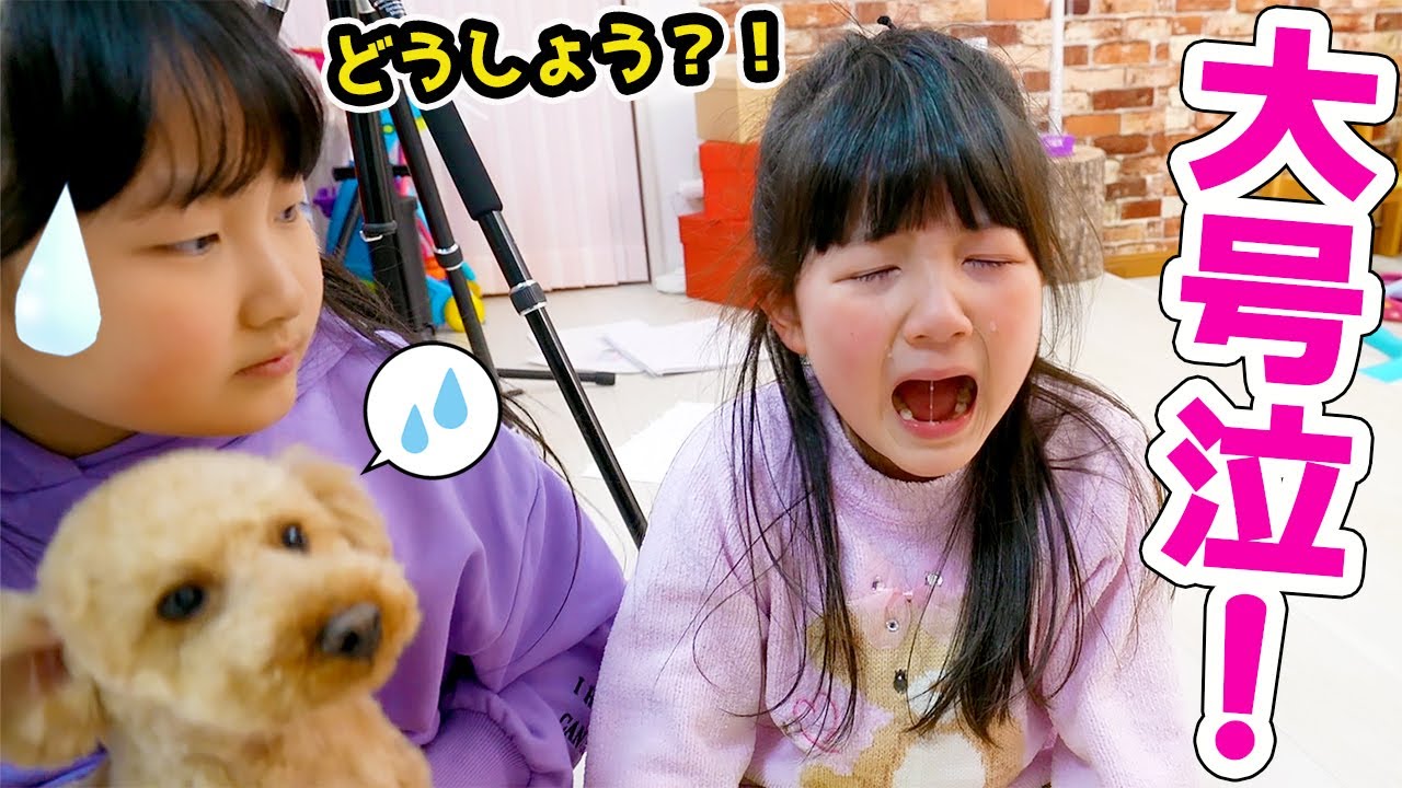 まりちゃん大号泣！超難しい！部屋中のモノ限定で「しりとり」ゲームをやってみた！ - はねまりチャンネル
