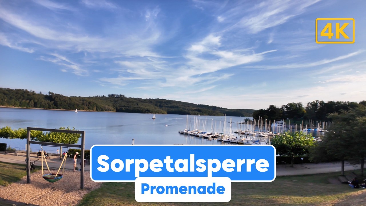 Sorpetalsperre Promenade 🌊 | Scenic 4K Walk Along the Reservoir & Dam