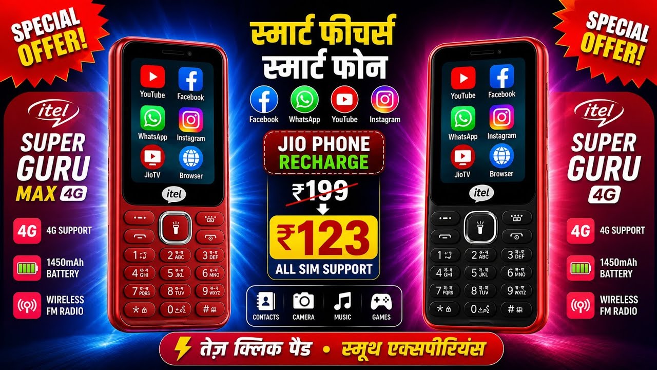 Best 4G Phone 2026⚡iTel Supar Guru Max 4G unboxsing⚡Jio Phone f320b unboxsing⚡new 4G keypad phone 