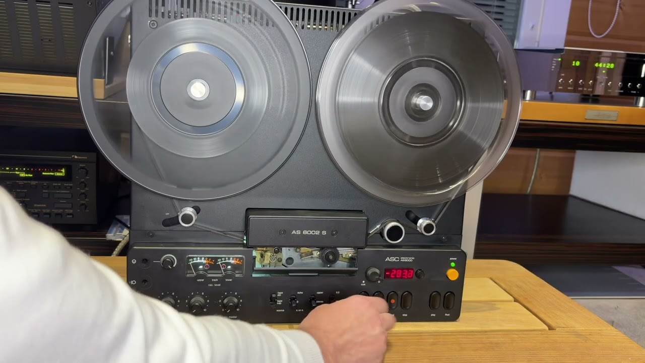 The tape recorder works