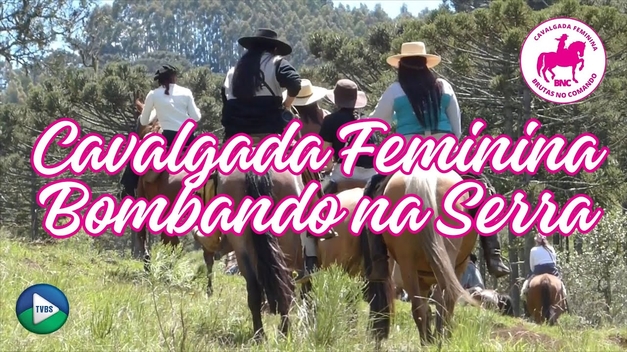 CAVALGADA FEMININA BRUTAS NO COMANDO em SÃO JOAQUIM 2024