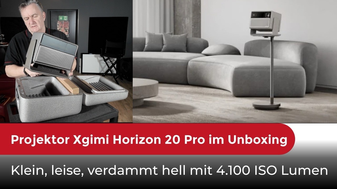 Projektor Xgimi Horizon 20 Pro im Unboxing: Klein, leise, verdammt hell mit 4.100 ISO Lumen