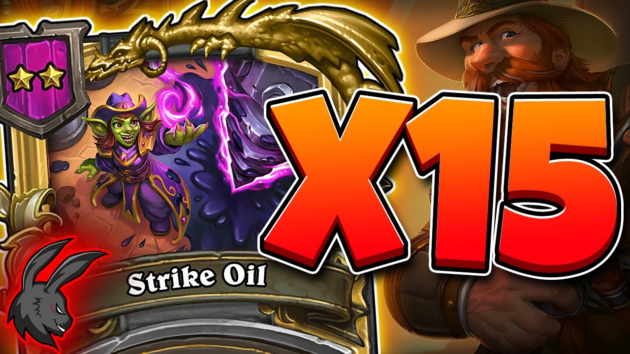 Casting 15 Strike Oils in ONE Turn! | Hearthstone Battlegrounds