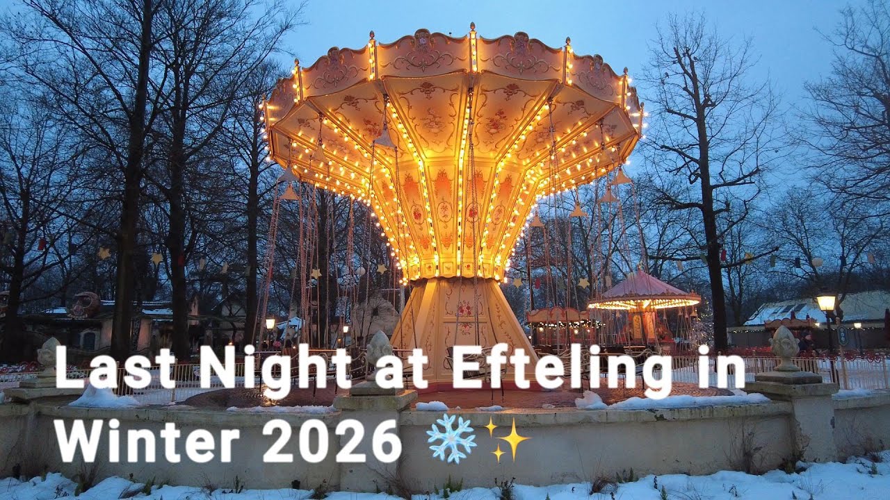 Efteling at Night in Winter 2026 ❄️✨  Last Day in the Fairytale Park – TravellingWithAlain