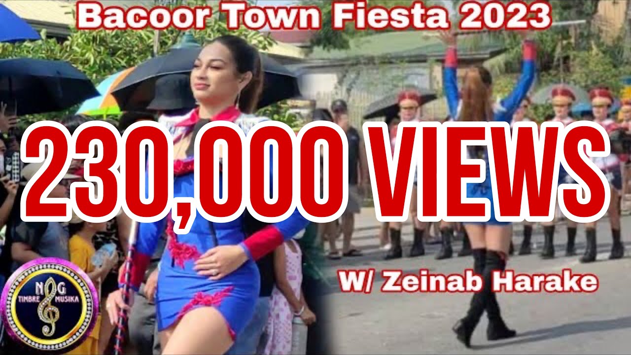 ZEINAB HARAKE in Bacoor Town Fiesta 2023 | Majorette leader