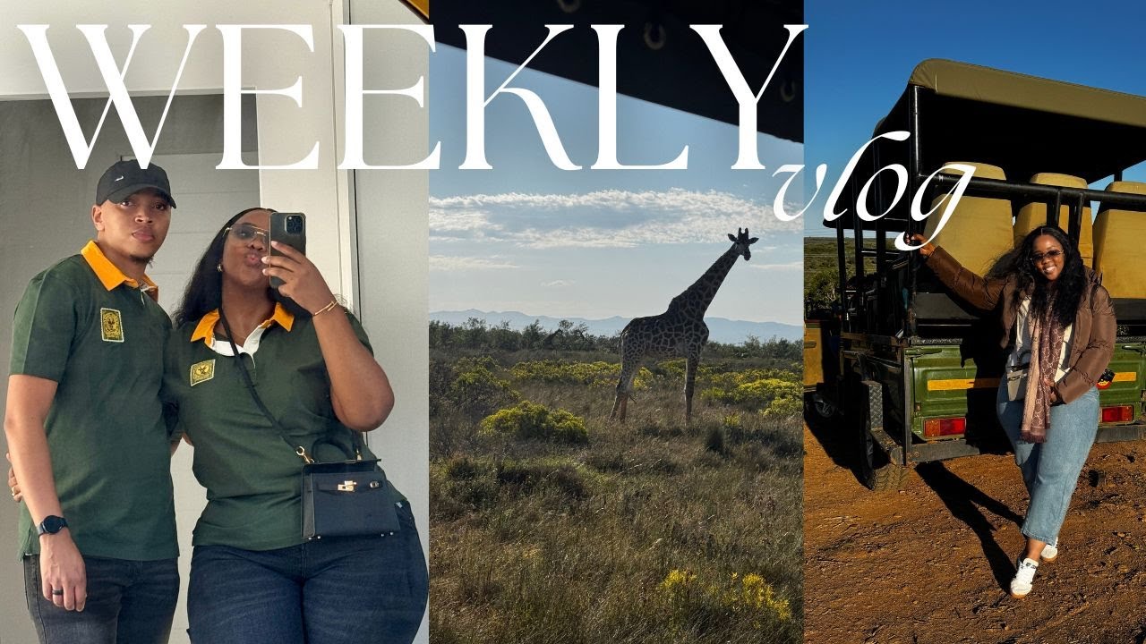 WEEKLY VLOG| Springboks Rugby Game, Game Drive, Date Night, Work Hard- Play Hard, Hubby's Birthday!