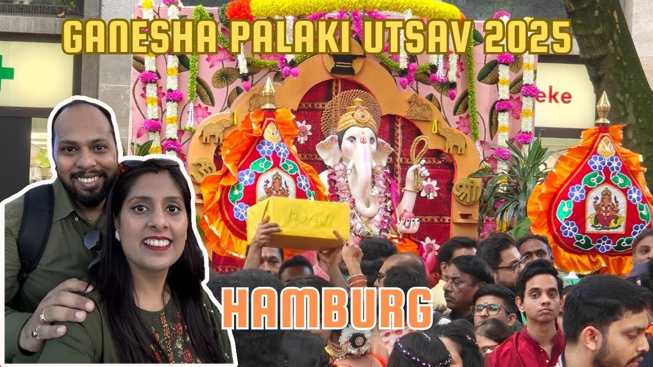 When Hamburg Danced for Lord Ganesha | Ganesh Palki Utsav 2025 Highlights✨