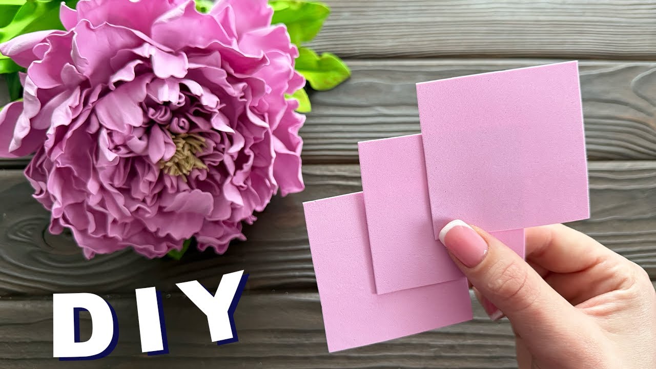 Easy DIY! How to Make Peony from EVA Foam | Craft Decoration Tutorial