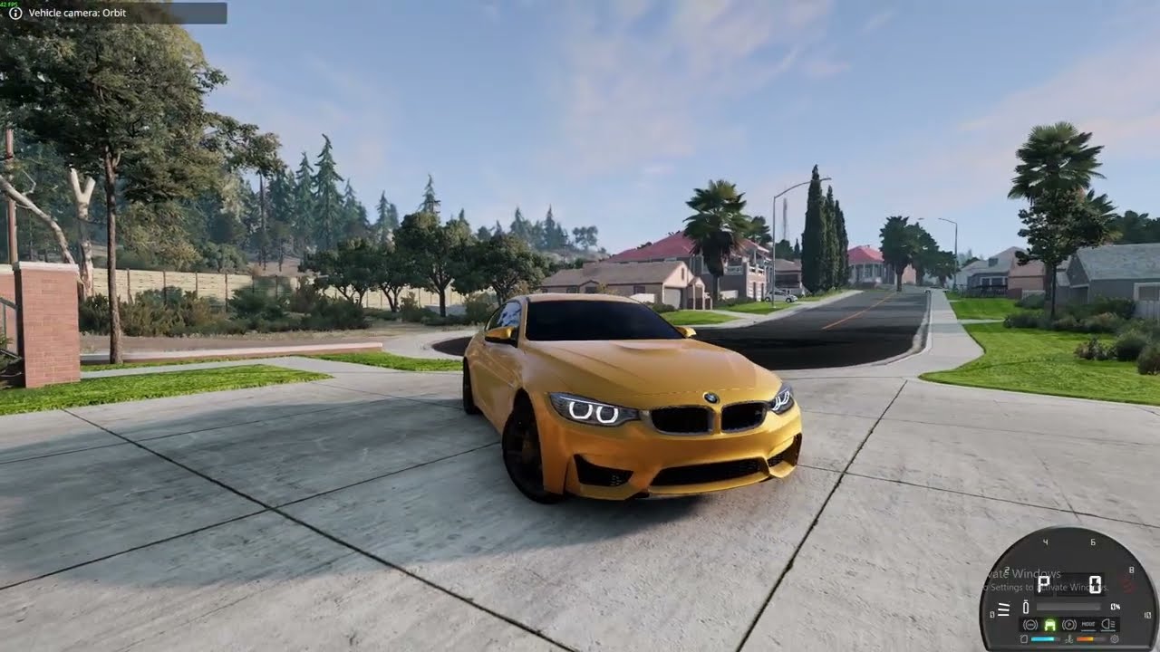 BeamNG Drive - BMW M4 F82 drifting in city