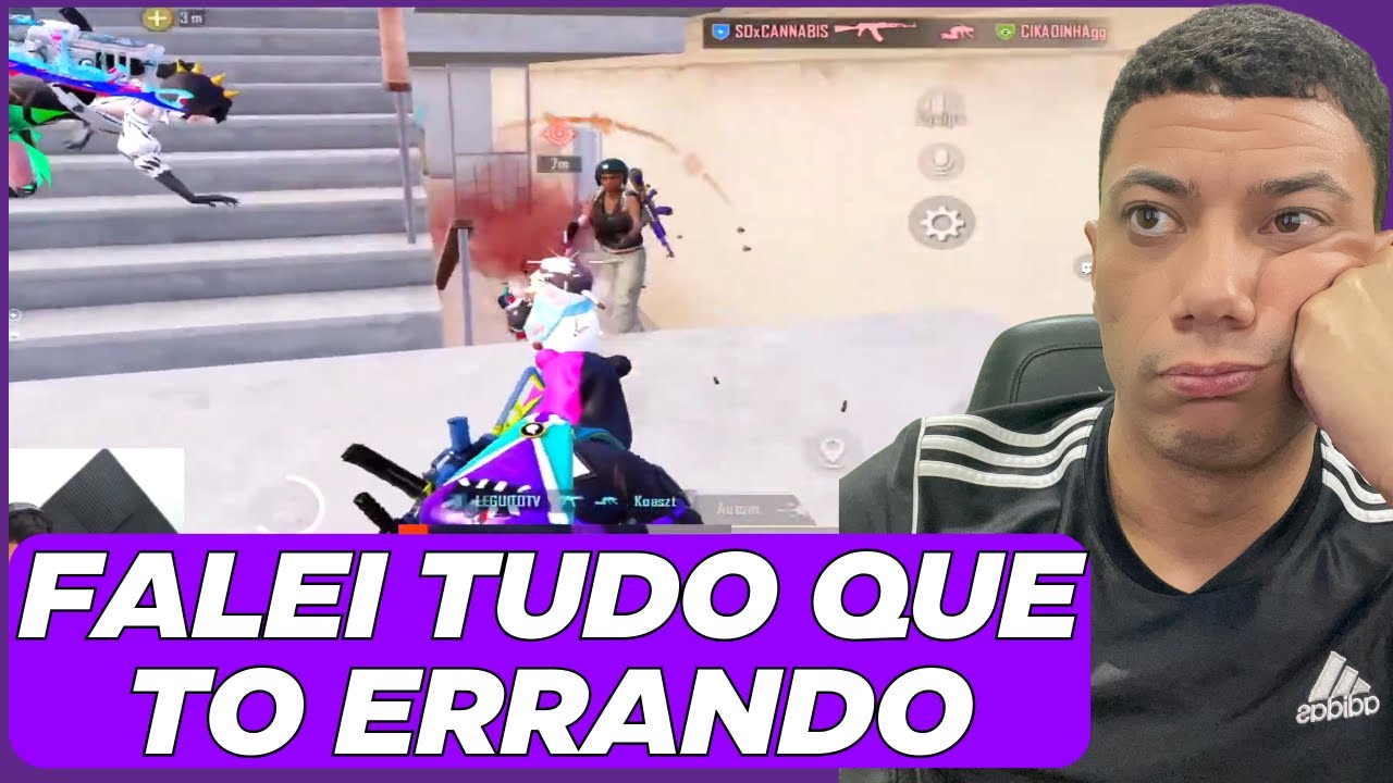 REAGI A MINHA PRÓPRIA GAMEPLAY E FALEI TUDO QUE TO ERRANDO NO PUBG MOBILE