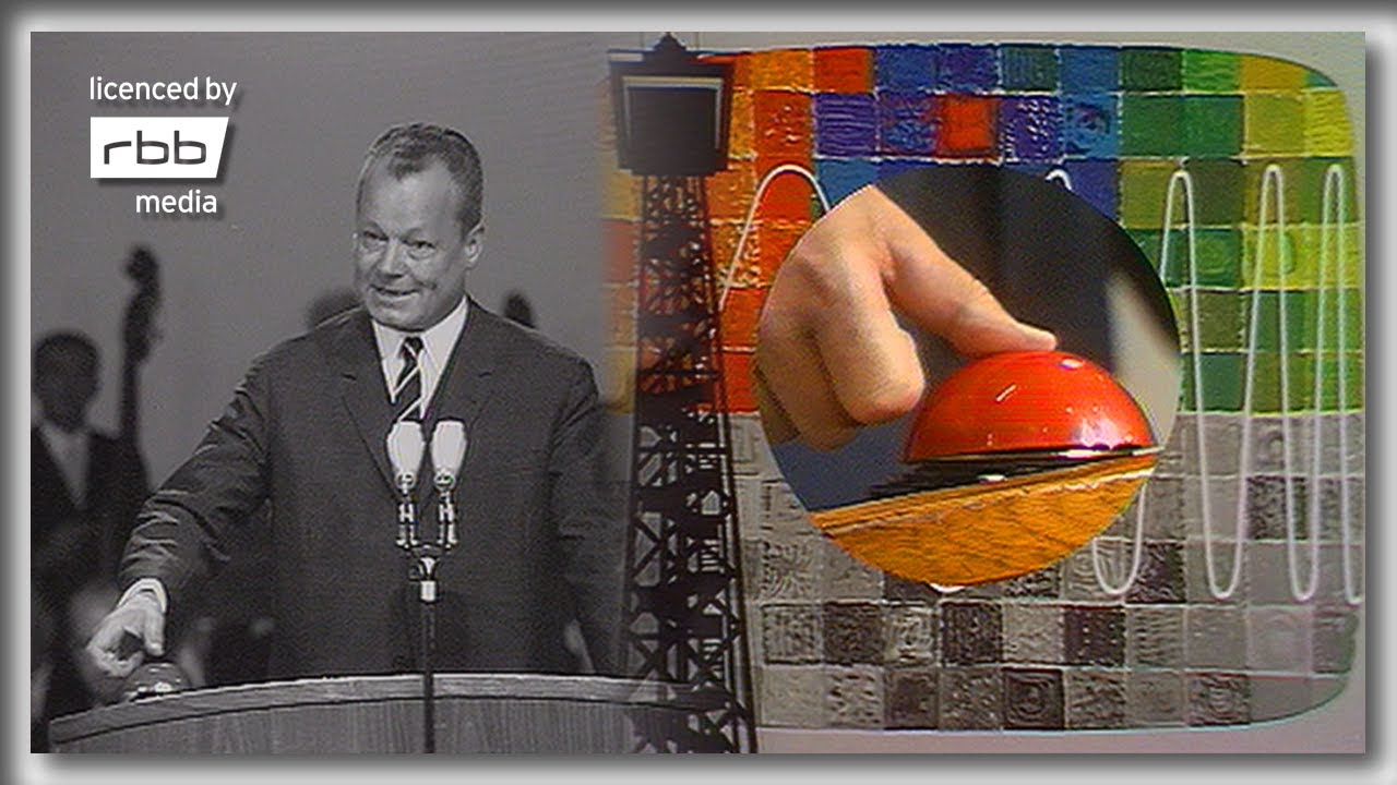 Willy Brandt startet das Farbfernsehen in Westberlin |1967 🎨📺