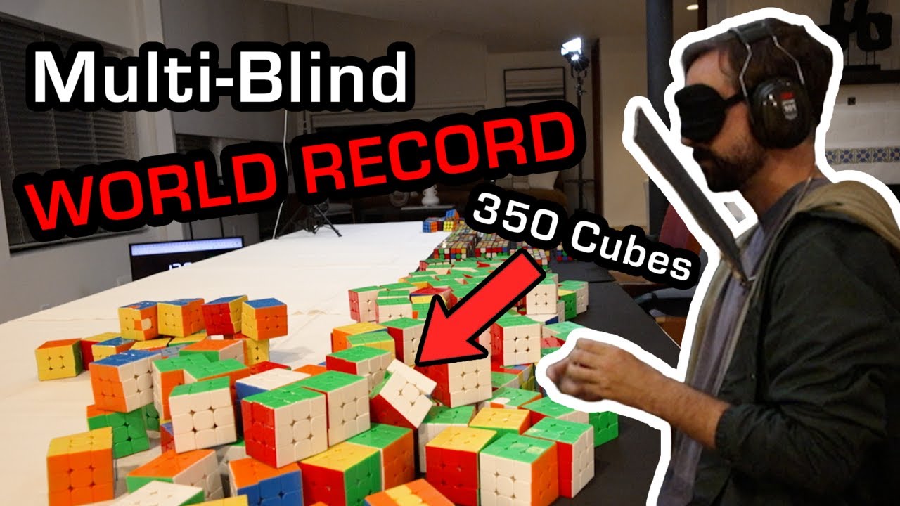 Graham Siggins' 350 Cube Multi-Blind WORLD RECORD Attempt