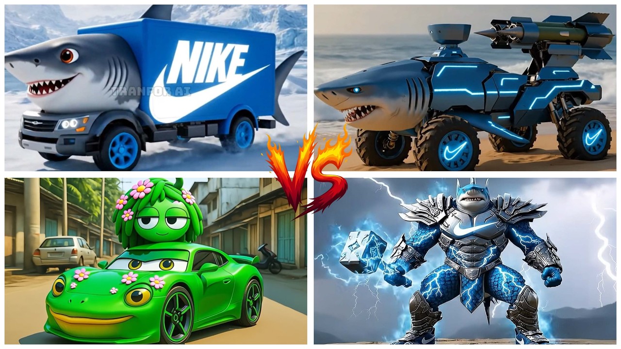 BRAINROT THOR🆚SPRUNKI CAR🆚MISSILE TRUCK🆚CARGO TRUCK 🚚 - Tiles Hop EDM Rush!