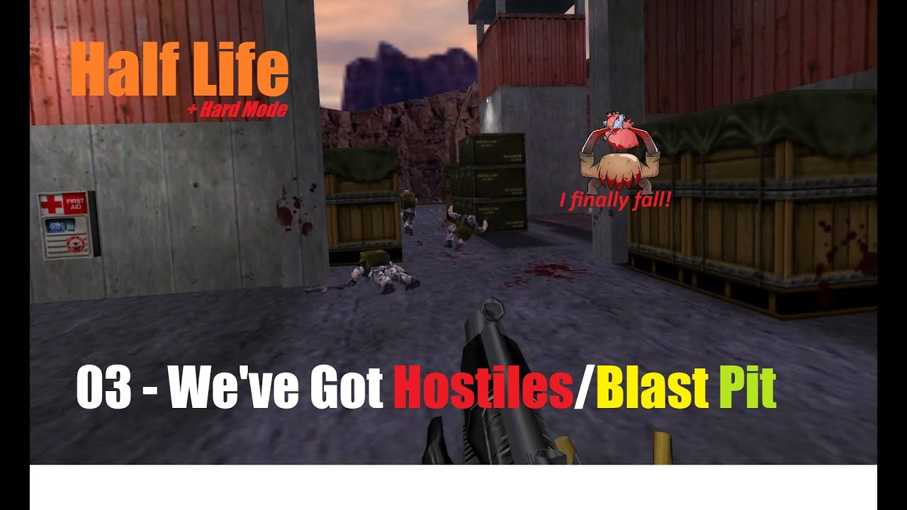Half Life - Главы 5-6 | Сложный уровень | Эпизод 3 - Враги и взрывная яма