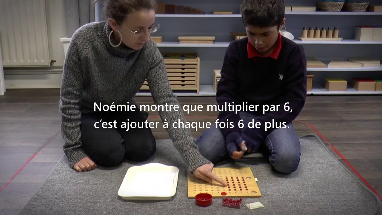 La méthode Montessori avec Noémie d'Esclaibes : les multiplications