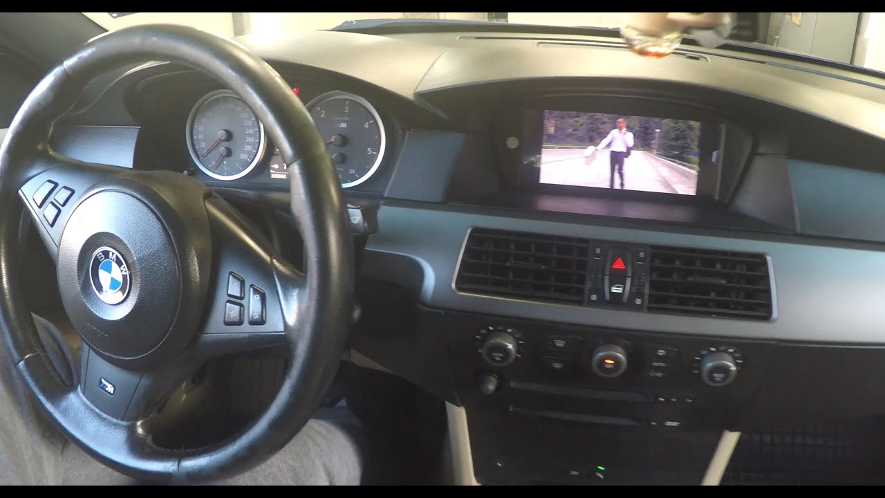 BMW E60 android multimedia and backup camera installation