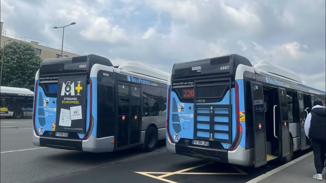 Full kickdown en Iveco urbanway 12 Gnv sur la ligne 321