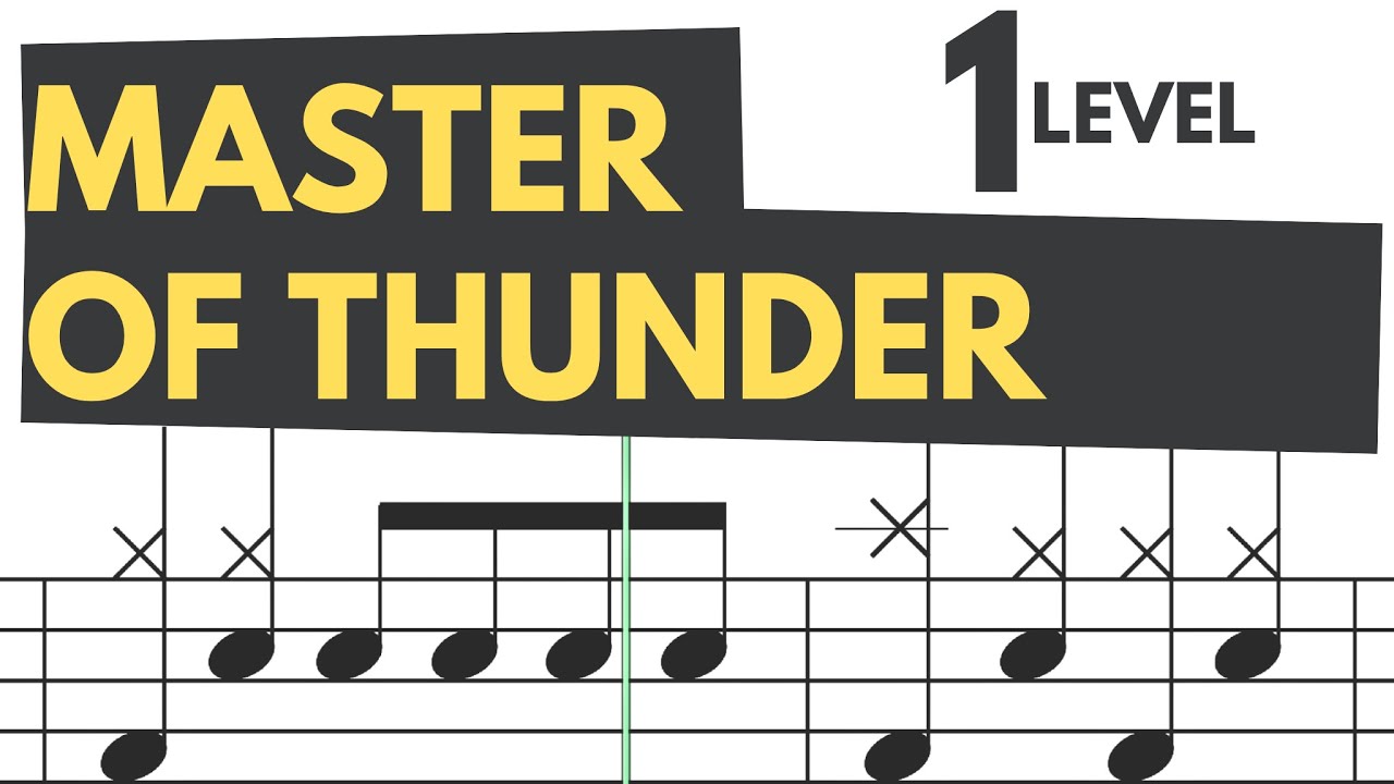 Brawl Stars - Master Of Thunder Level 1 Drum Score