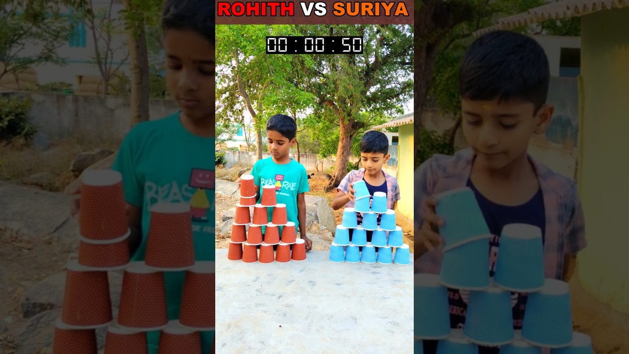 1 VS 1 CUP PYRAMID PART - 64 #viral #nobatidao #games #gameplay #funny #shorts