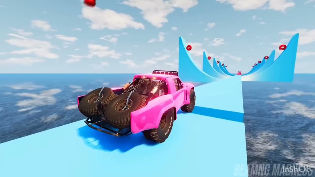 Ultimate Car Wipeout Challenge 3 Video - BeamNG.drive Every All Car Fall / Without