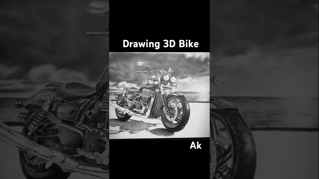 🔥How to draw bike easy pancil Drawing✨