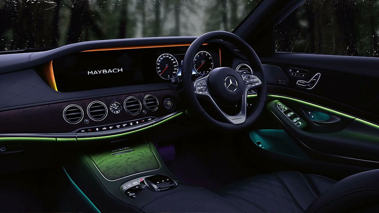 Relax for 1 hour In the New Mercedes Maybach S-Class on a rainy evening