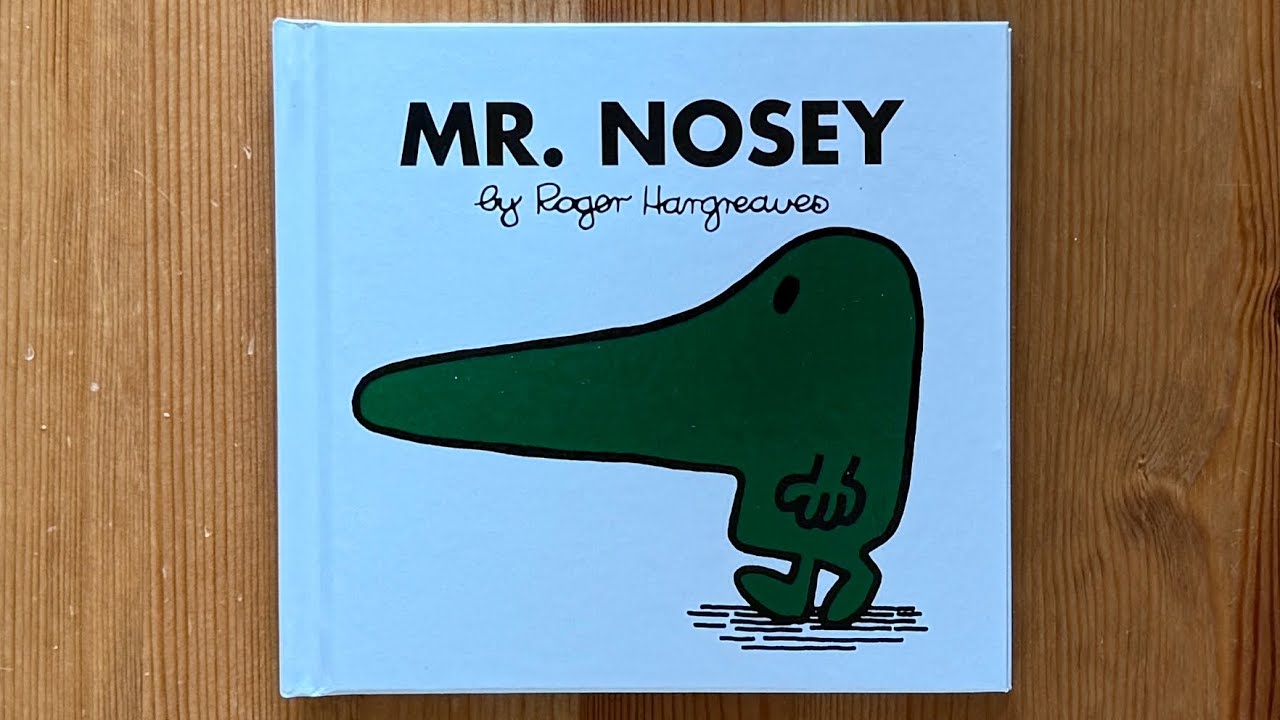 Ash reads Mr. Nosey by Roger Hargreaves
