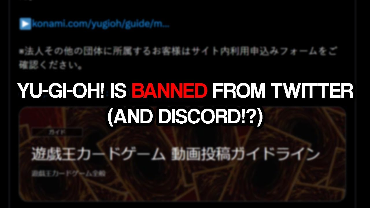 Uploading Yu-Gi-Oh! Content to Twitter is now ILLGAL