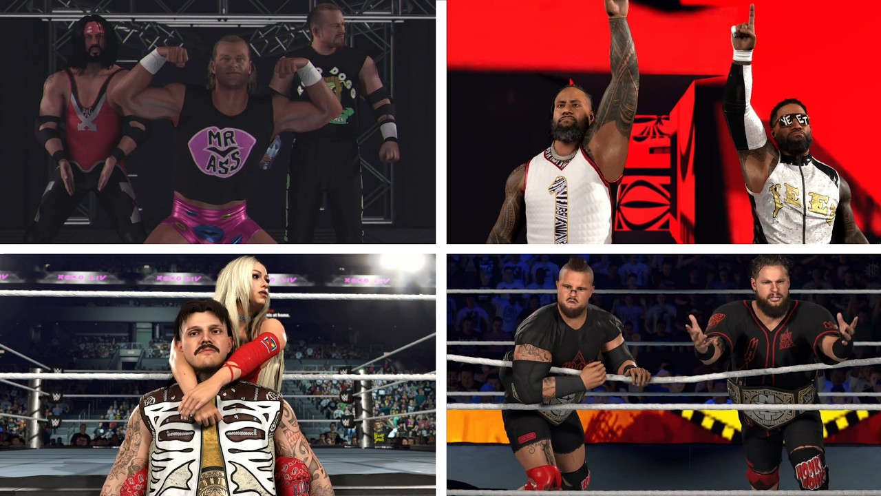 WWE 2K26 Entrances: DX Trio, Hank & Tank, The Usos, New Day & Dirty Dom & Liv Morgan