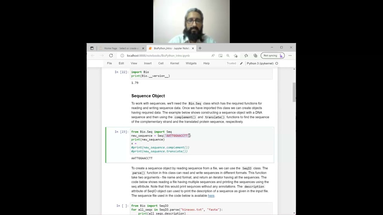 Day 3 - BioPython | 15.09.22 | Genomics and NGS Workshop by Nextgenhelper