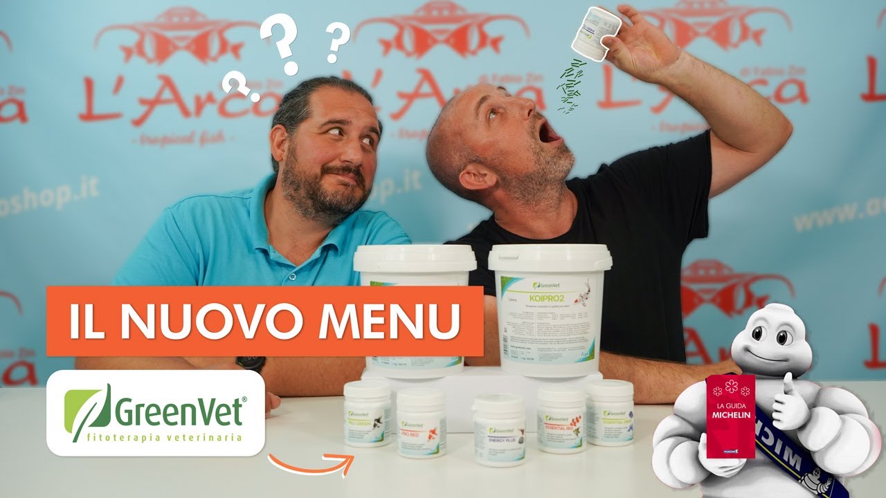 Nuovi mangimi GREENVET. Cibo per pesci d’acqua dolce e marina🐟🐠🦐