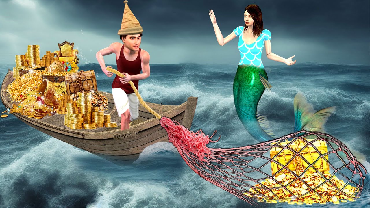 Magical River Fisherman Gold Hindi Kahaniya Hindi Moral Stories Jadui Gold New Funny Comedy Video