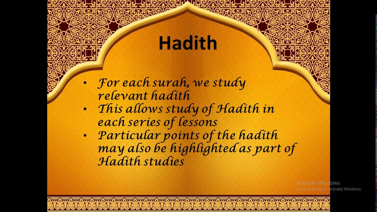 Quraan Curriculum for the Madrasah
