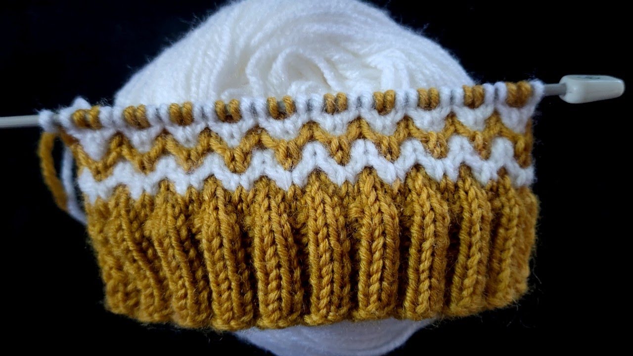 Double Colour Sweater Design Very Easy And Beautiful ❤️ Baby boy and girl cardigan sweater Design 👌