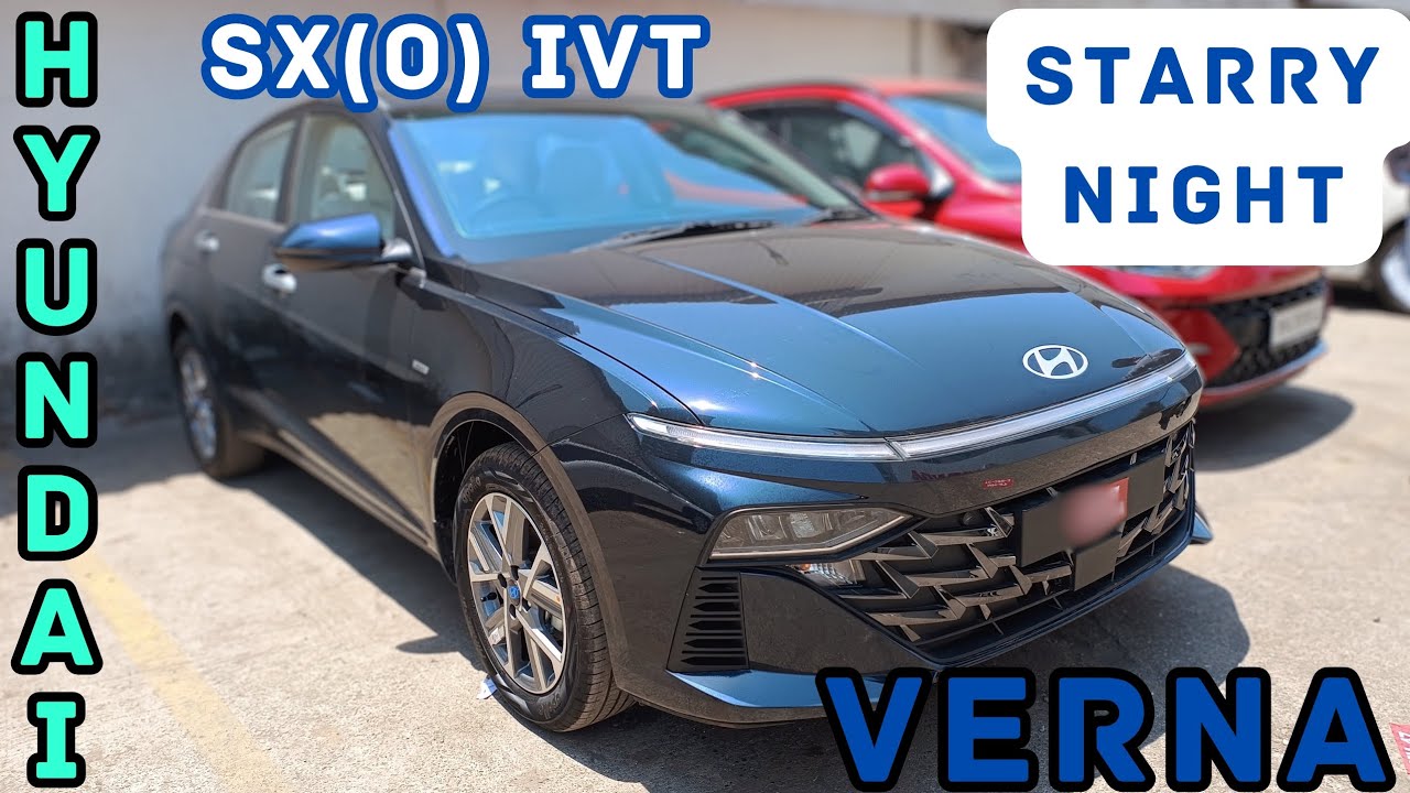 Hyundai Verna SX(O) IVT!! Starry Night colour!!