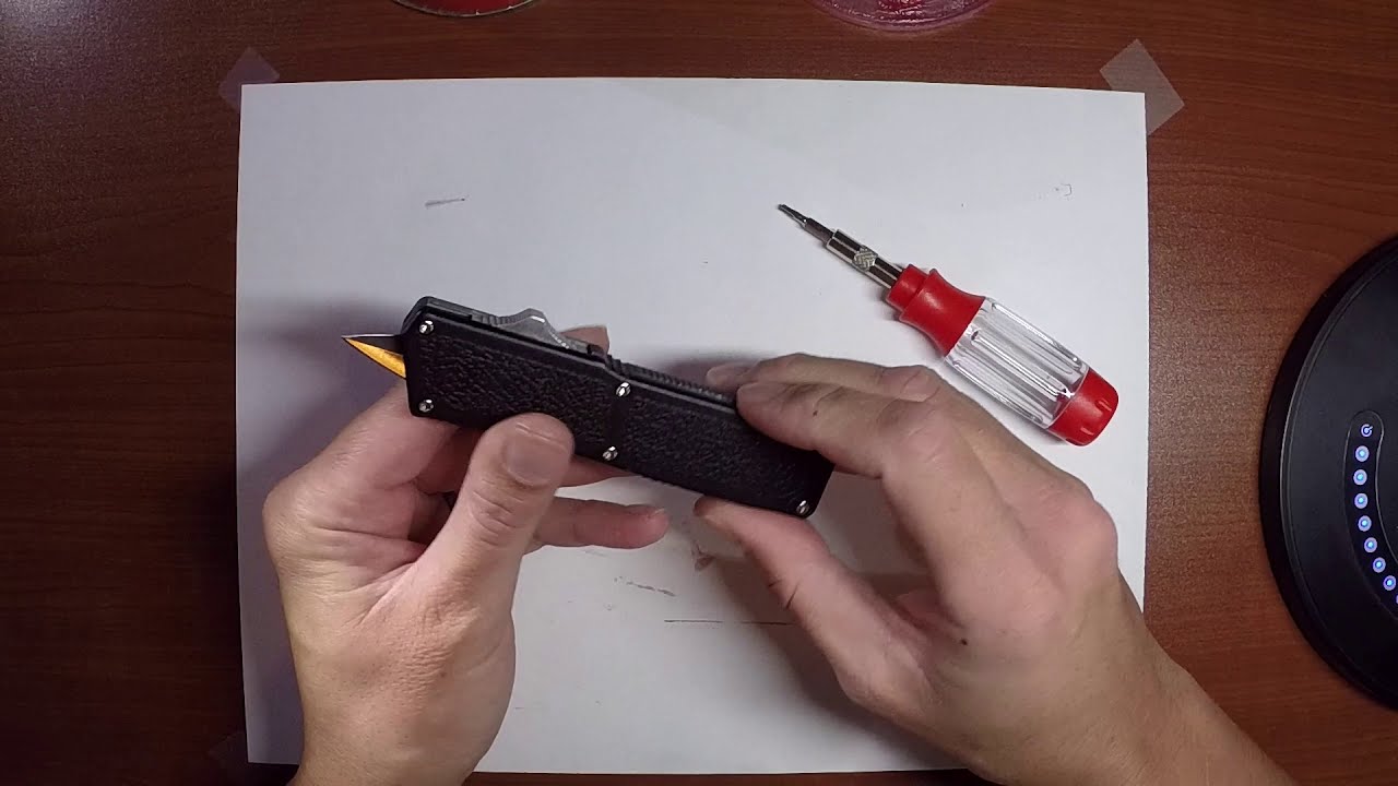 Fix that OTF knife spring sound!!