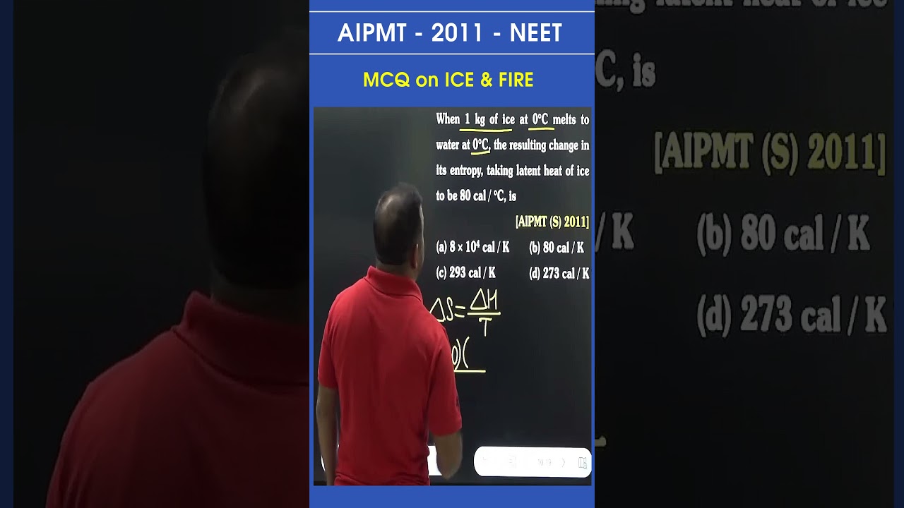 👉 AIPMT - 2011 - NEET || MCQ on ICE  & FIRE  || #sardanasir #neetbiology #neet2023