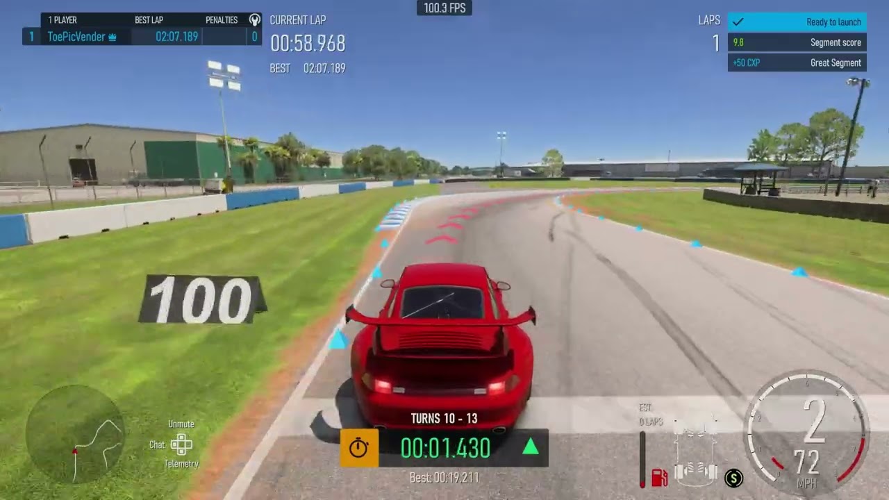 Tora 12 Sebring qualifying settings 2:07.066