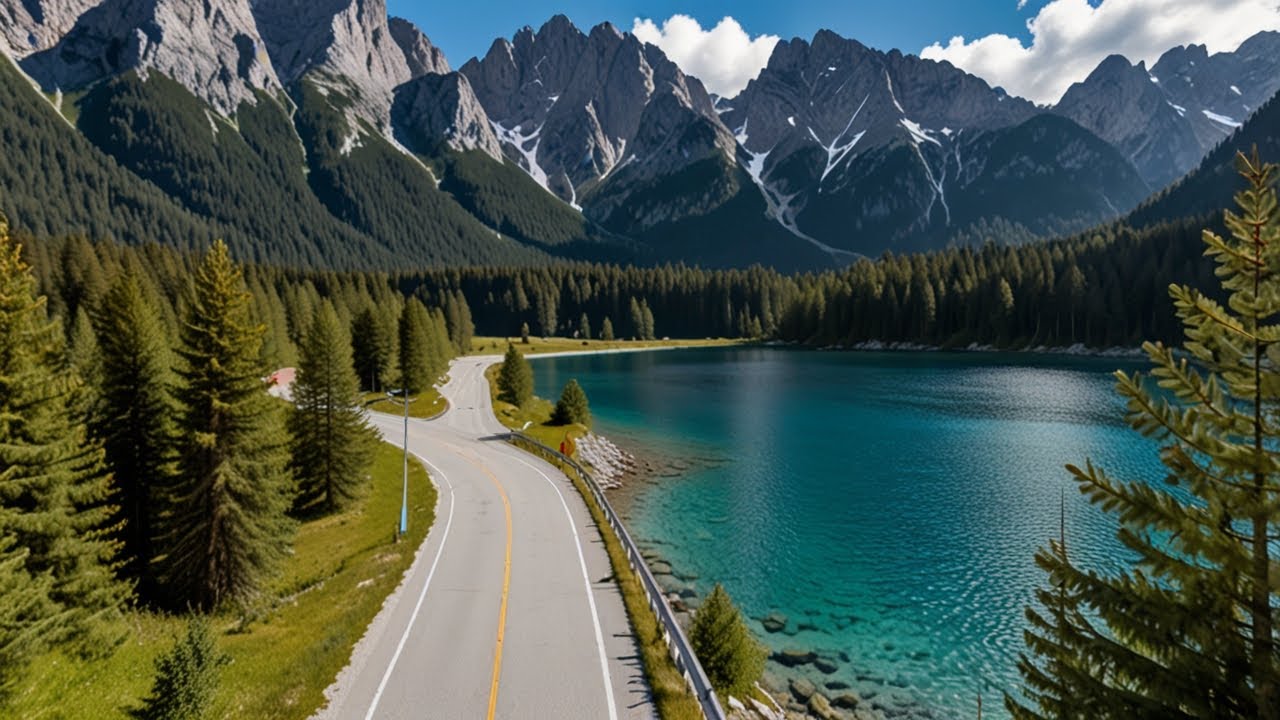 Fahrt vom Eibsee nach Garmisch-Partenkirchen │ Grainau │ Sommer 2025 │ 4K UHD