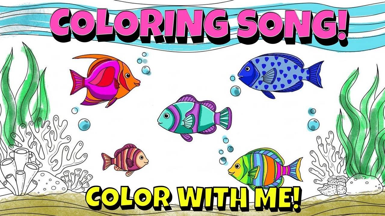 Let’s Color the Ocean! Sea Animal Coloring Song for Preschool & Toddlers