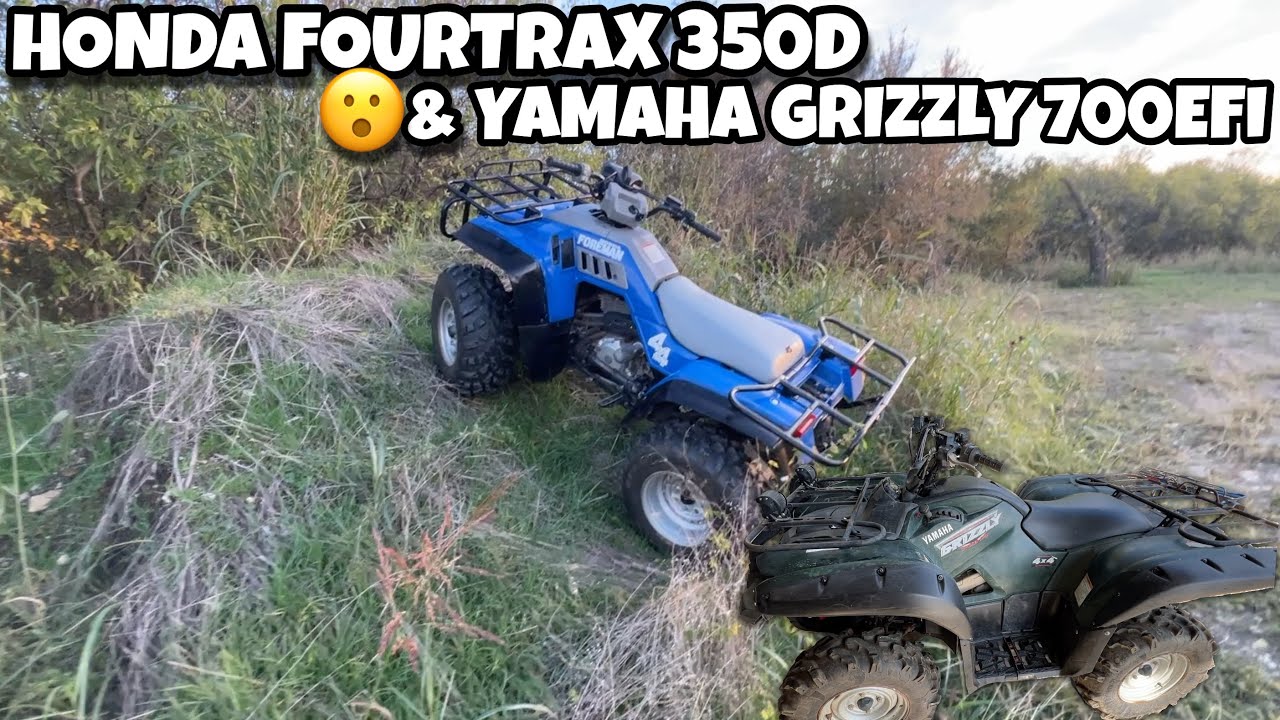 Honda Fourtrax 350D и Yamaha Grizzly 700EFI
