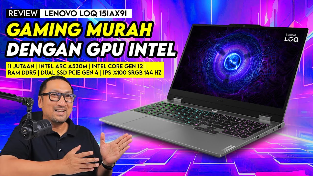 Laptop Gaming Full-Intel Kencang & Murah: Review Lenovo LOQ 15IAX9I