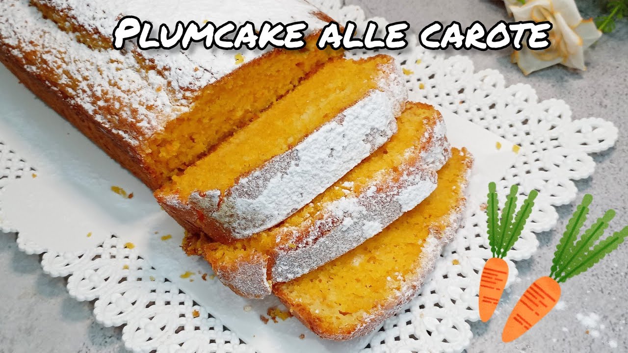 Plum Cake di carote semplicissimo, senza burro, latte e farina di mandorle!