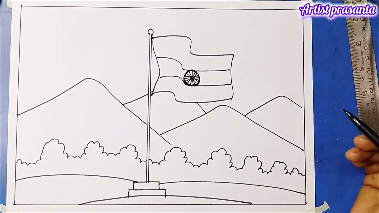 HAPPY INDEPENDENCE DAY EVERYONE 🇮🇳🇮🇳 DRAWING 