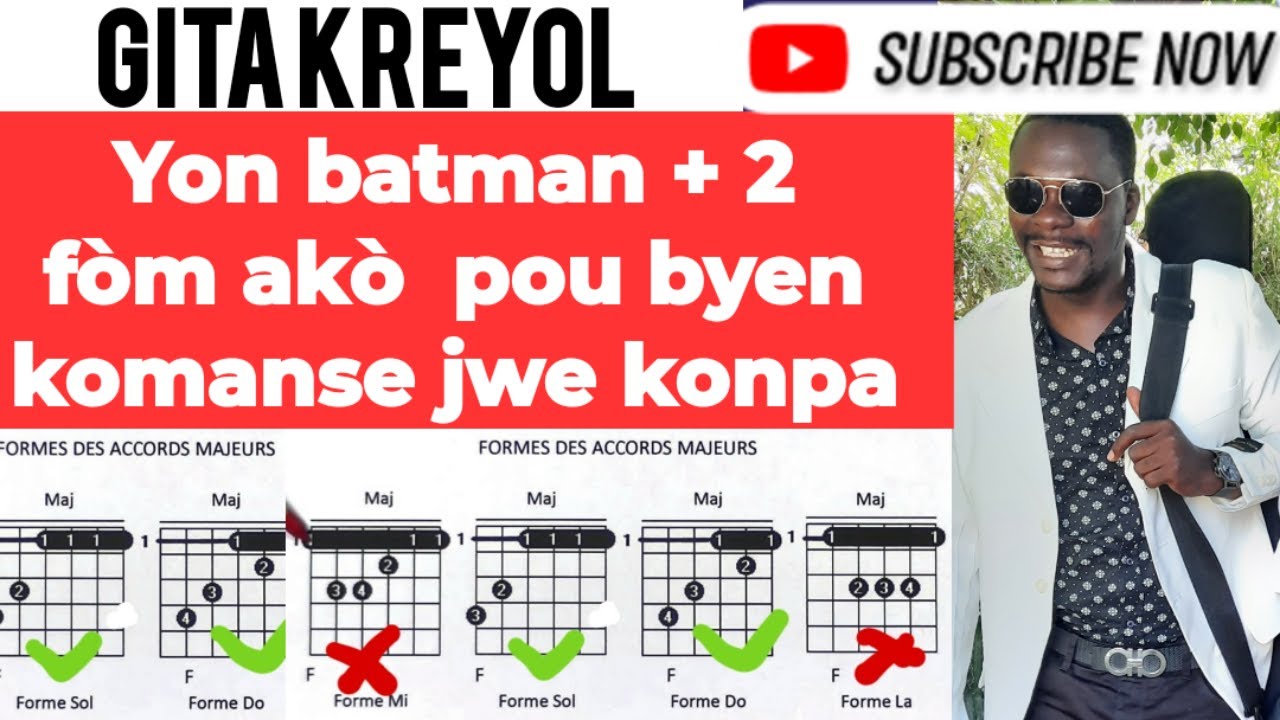 YON BATMAN + 2 FOM AKO POU BYEN KOMANSE JWE KONPA NAN GITA