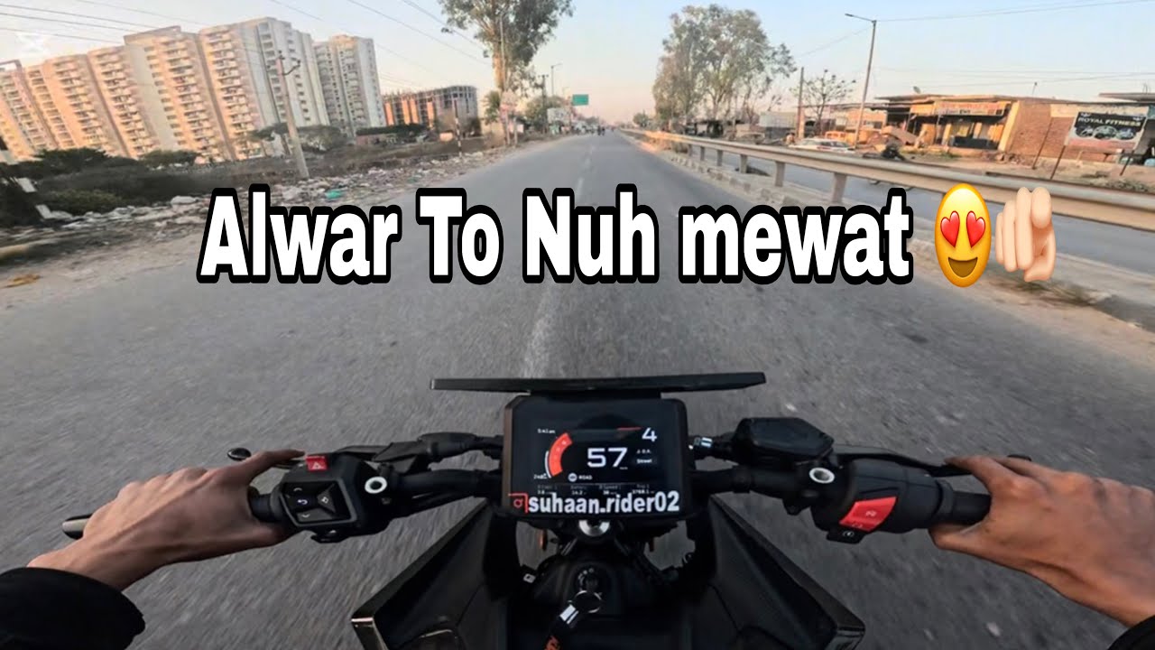 Alwar To Nuh Mewat 😍🫵🏻 vlog @Suhaan_rider02 #motovlog #vllagelife 
