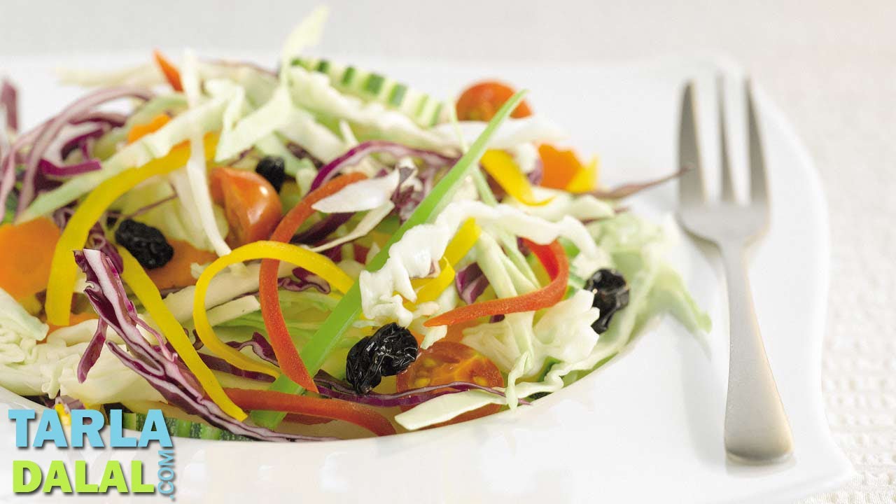 Nutri Salad (Multivitamin Rich Recipe) by Tarla Dalal